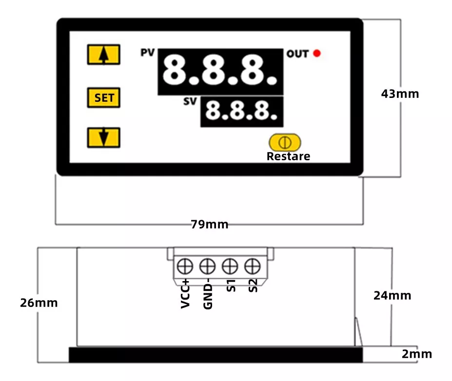 TEMPORIZADOR TIMER T3230 TIMER 220V AC ON OFF DOMÓTICA - 3