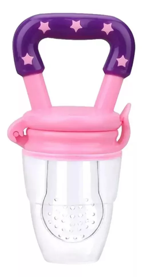 CHUPETE SILICONA FRUTAS BEBÉS LIBRE BPA ROSADO - 1