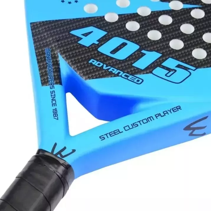 PALA PADEL CAMEWIN EVA FIBRA CARBONO 38MM AZUL + FUNDA REGALO - 4