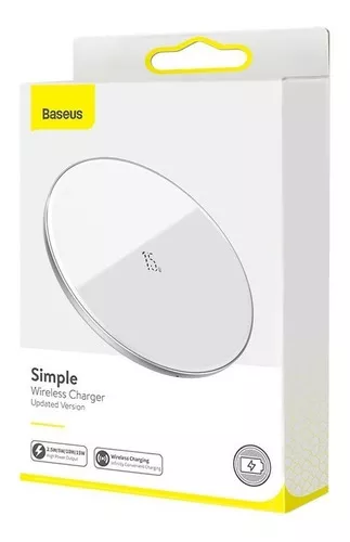 CARGADOR INALAMBRICO CARGA RAPIDA BASE DE CARGA BASEUS COLOR BLANCO - 3