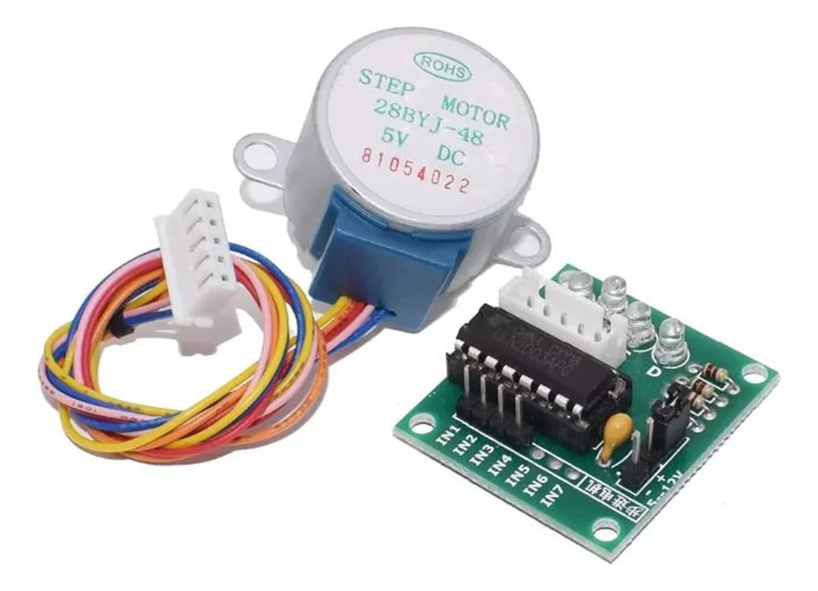 MOTOR PASO A PASO 28BYJ-48 5V + DRIVER ULN2003 PARA ARDUINO - 1