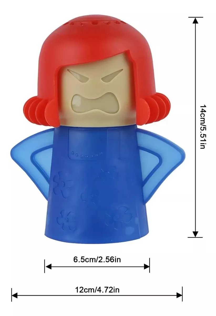 10 UNIDAD LIMPIADOR MICROONDAS ANGRY MAMA HOGAR COCINA VAPOR - 3