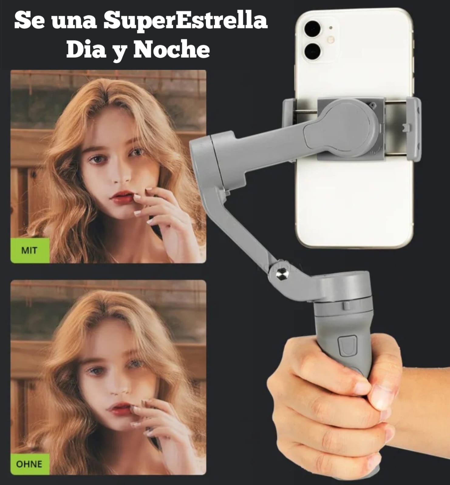 SOPORTE AXIS ESTABILIZADOR PARA CELULAR GIMBAL 3 ANTIVIBRACIÓN - 5