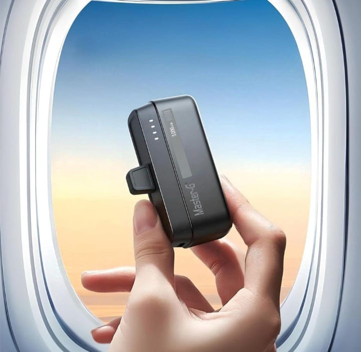CARGADOR BASE PORTÁTIL POCKET 5000 MAH TIPO C NEGRO - 2