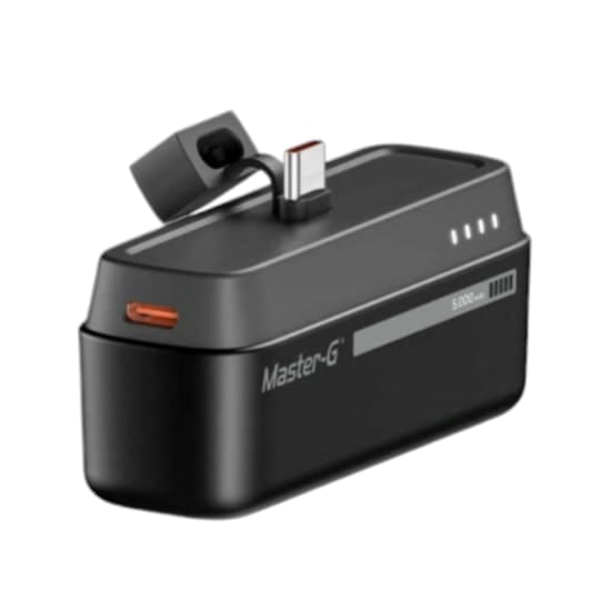 CARGADOR BASE PORTÁTIL POCKET 5000 MAH TIPO C NEGRO - 3