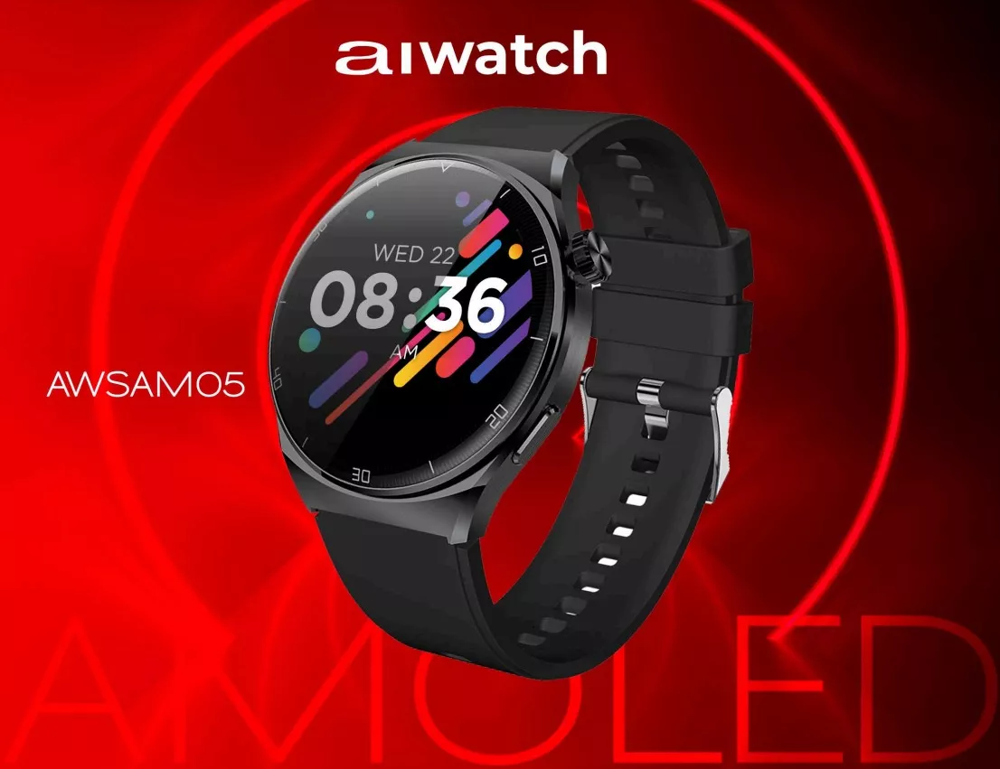 RELOJ INTELIGENTE SMARTWATCH AIWA DEPORTIVO IP67 AWSAM05BB - 7