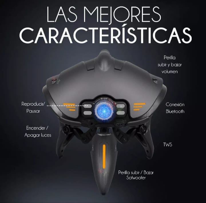 PARLANTE BLUETOOTH PORTÁTIL PROLINE V3NOM MASTERG - 4