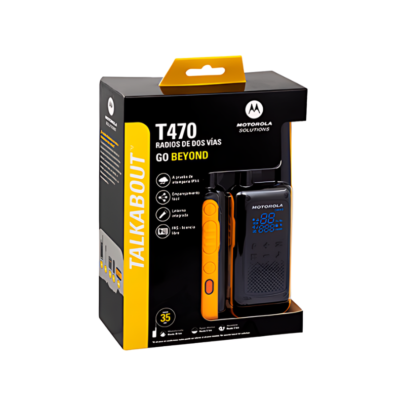 SET MOTOROLA 2 WALKIE TALKIE T470 350 - 9