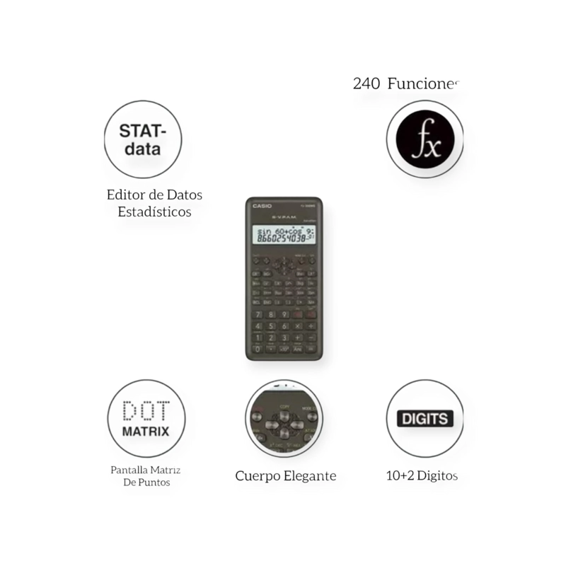 CALCULADORA CASIO NEGRO - 2