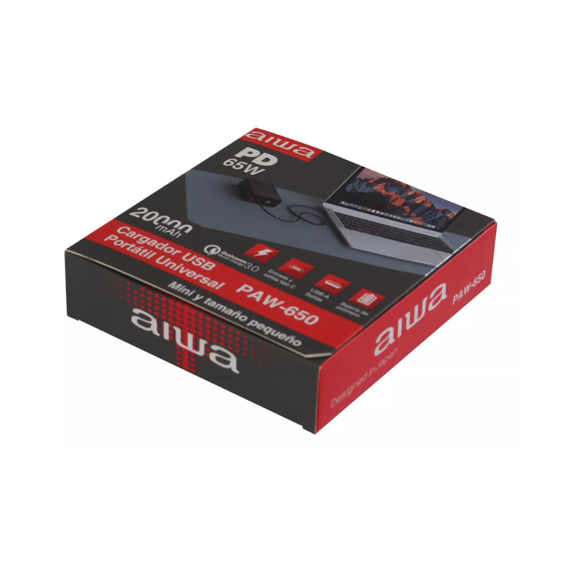 POWER BANK USB 2.0/3.0 AIWA 20.000 MAH ACERO INOXIDABLE - 4