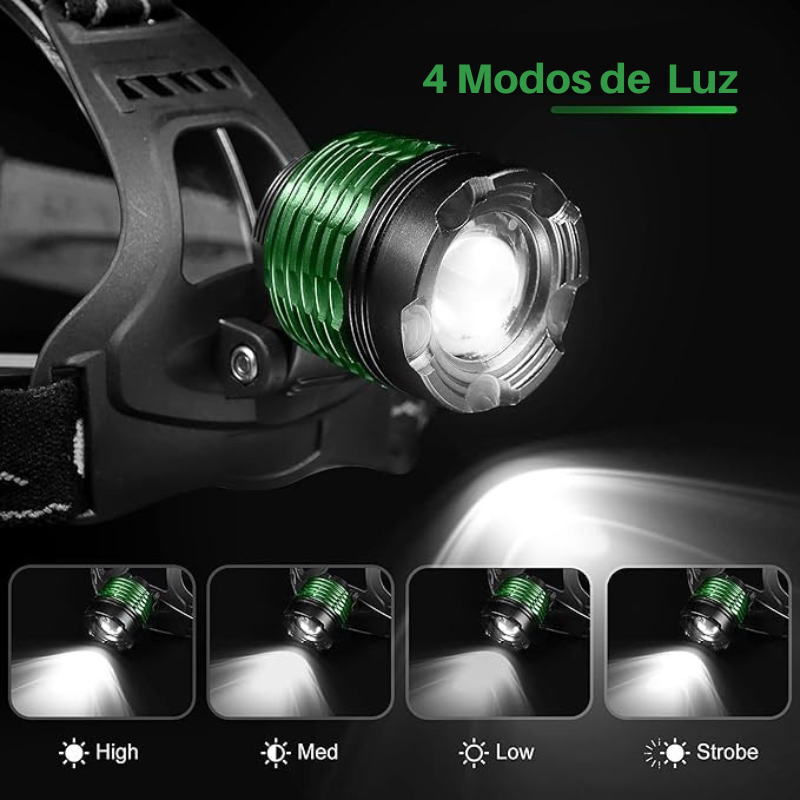 LINTERNA FRONTAL ZOOM IPX68 3000 LÚMENES - 7