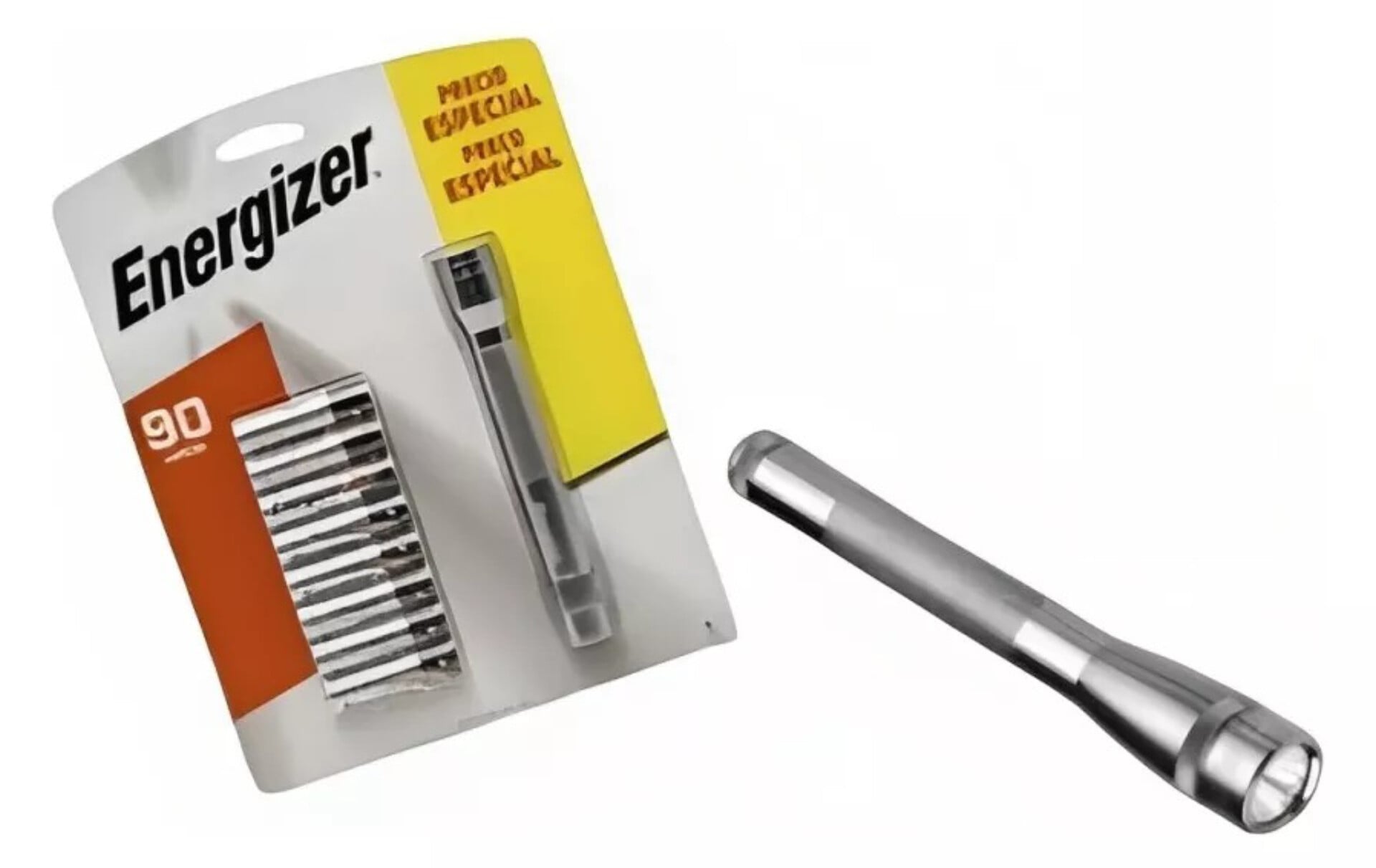 LINTERNA ENERGIZER 90 LUMENS + 8 PILAS METÁLICA COMPACTA LED - 4