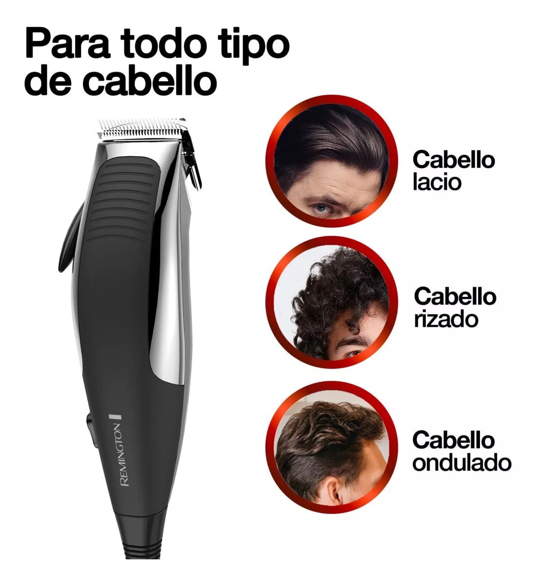MAQUINA CORTAR PELO Y BARBA REMINGTON HC1080 12 PIEZAS - 5