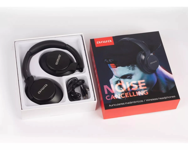 AUDÍFONOS BLUETOOTH AIWA NOISE CANCELLING AW-KNC1090L - 4