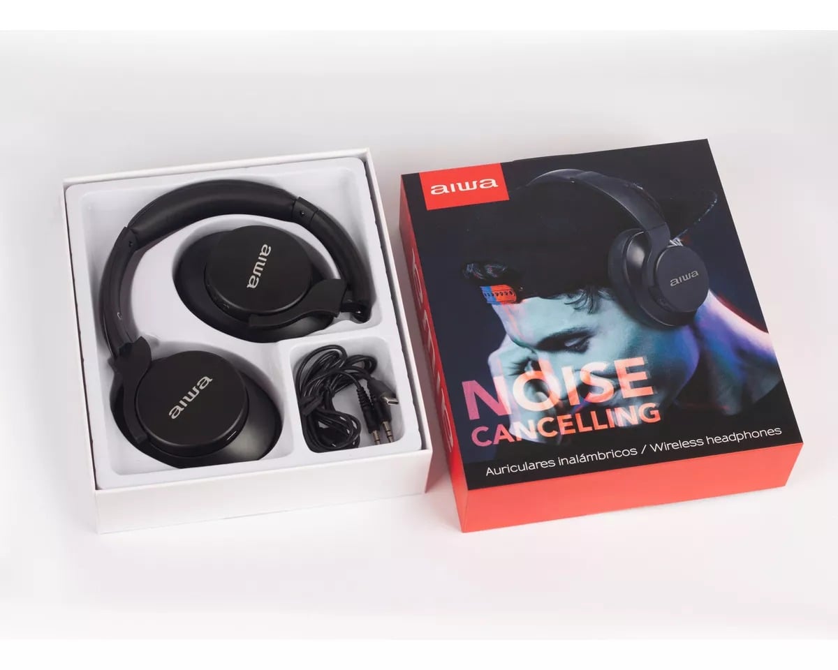 AUDÍFONOS BLUETOOTH AIWA NOISE CANCELLING AW-KNC1090L - 4