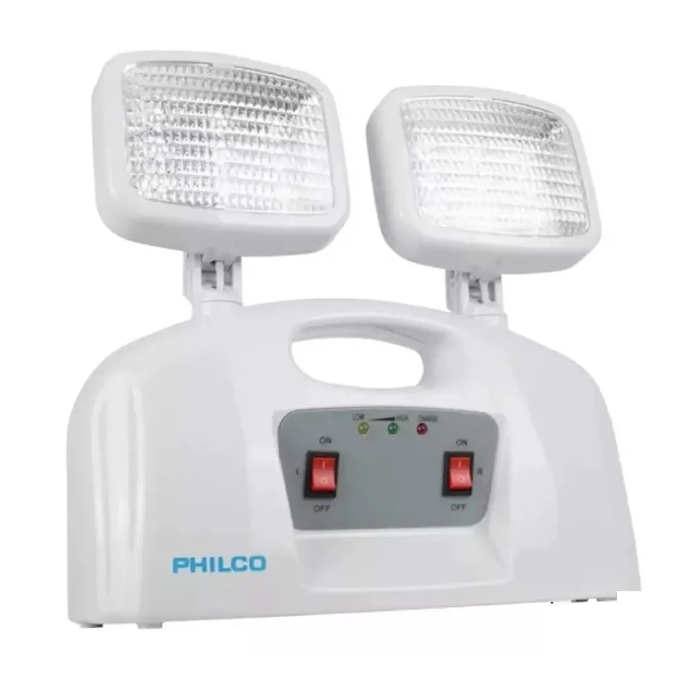 PACK 02 LAMPARA DE EMERGENCIA LED 2 FOCOS PHILCO CERTIFICADA - 4