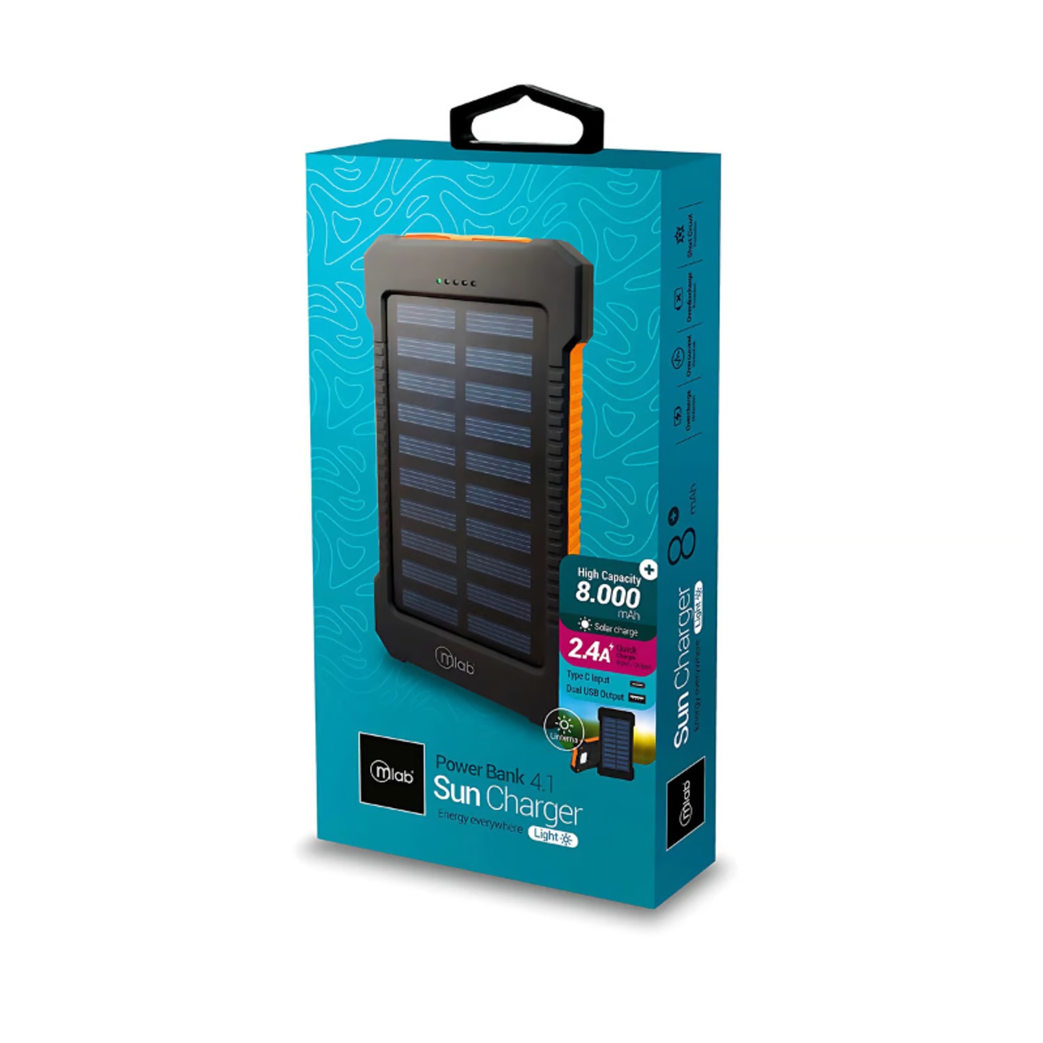 POWER BANK ENERGÍA SOLAR 8000MAH - 6
