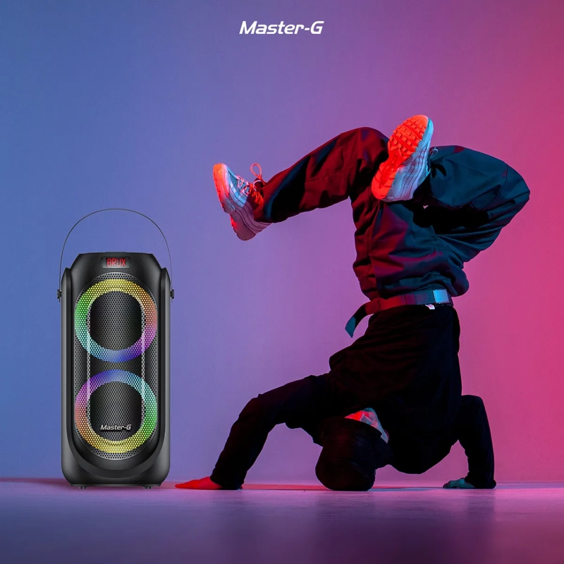 PARLANTE KARAOKE BLUETOOTH 6,5 X2 MGEVO - 7