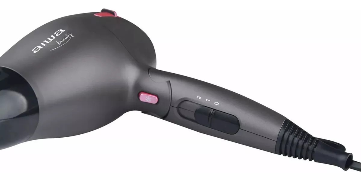 SECADOR DE PELO SECA SIN FRIZZ AIWA PLEGABLE 1800W - 3