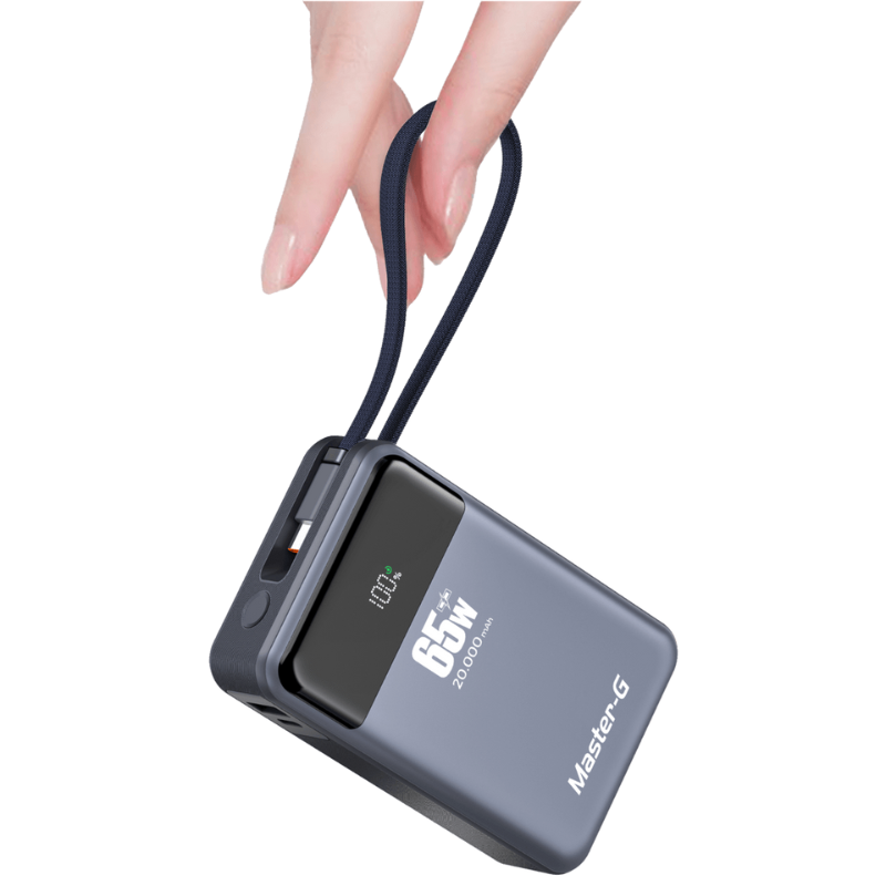 CARGADOR PORTÁTIL 20,000 MAH 65 W - 3