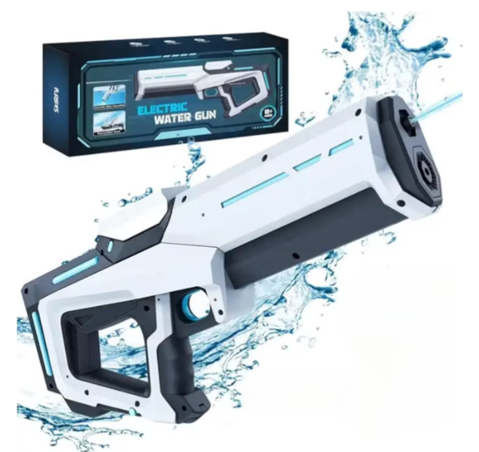 PISTOLA DE AGUA ELÉCTRICA RECARGABLE CON SUCCIÓN AUTOMÁTICA - 1