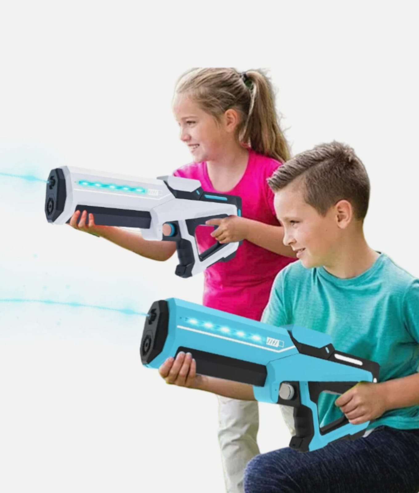 PISTOLA DE AGUA ELÉCTRICA RECARGABLE CON SUCCIÓN AUTOMÁTICA AZUL - 2