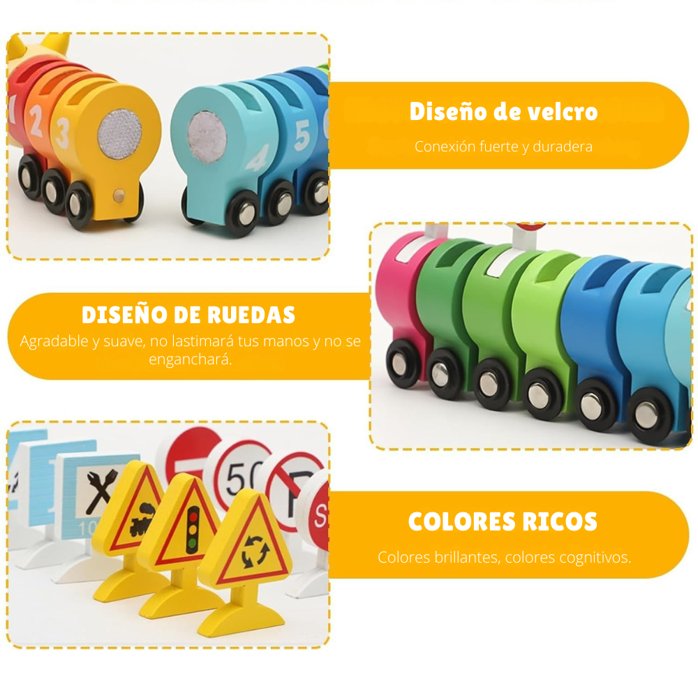 JUGUETE EDUCATIVO MONTESSORI - ORUGA DE TRANSITO - 4