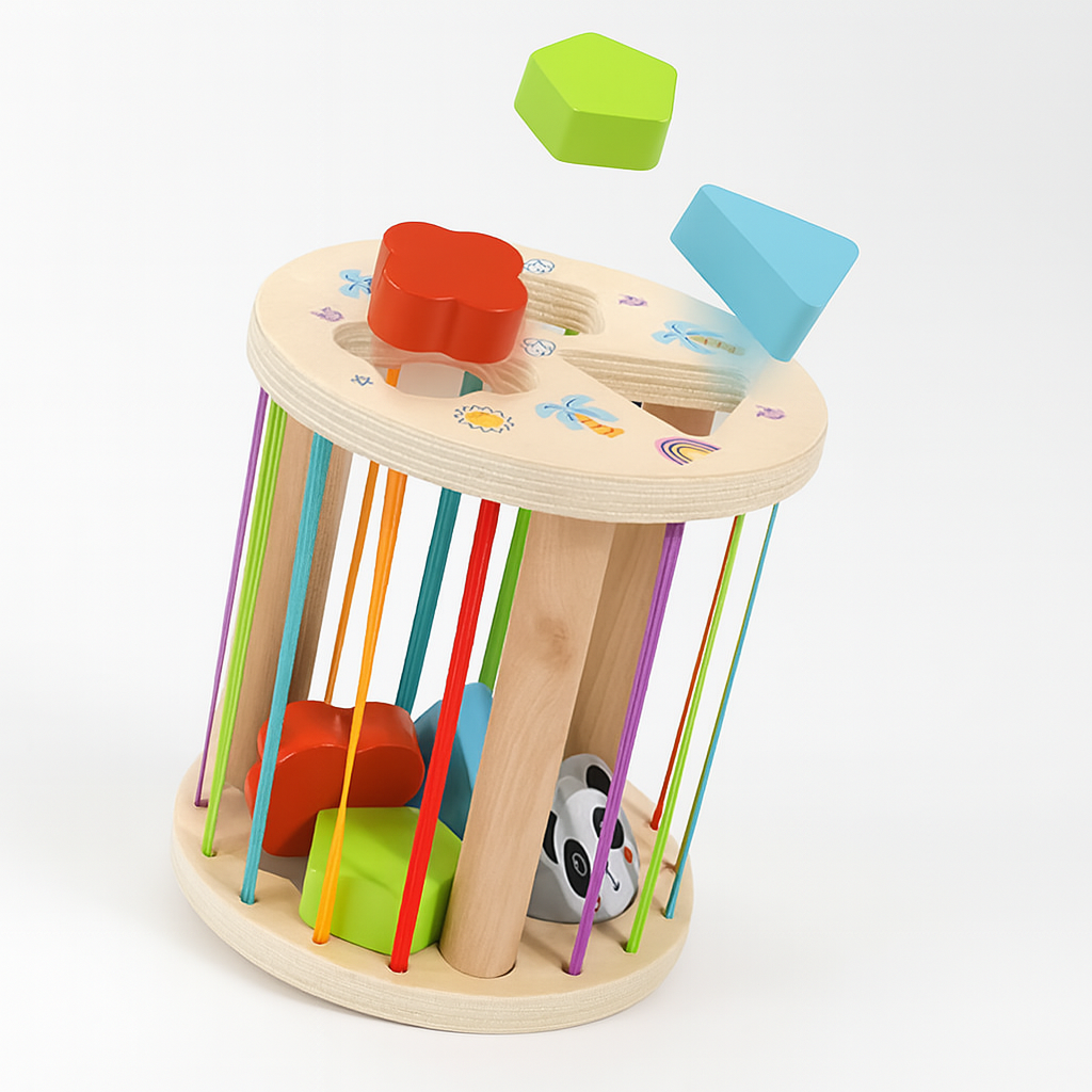 CLASIFICADOR DE FORMAS DE MADERA JUGUETE MONTESSORI EDUCATIVO - 1