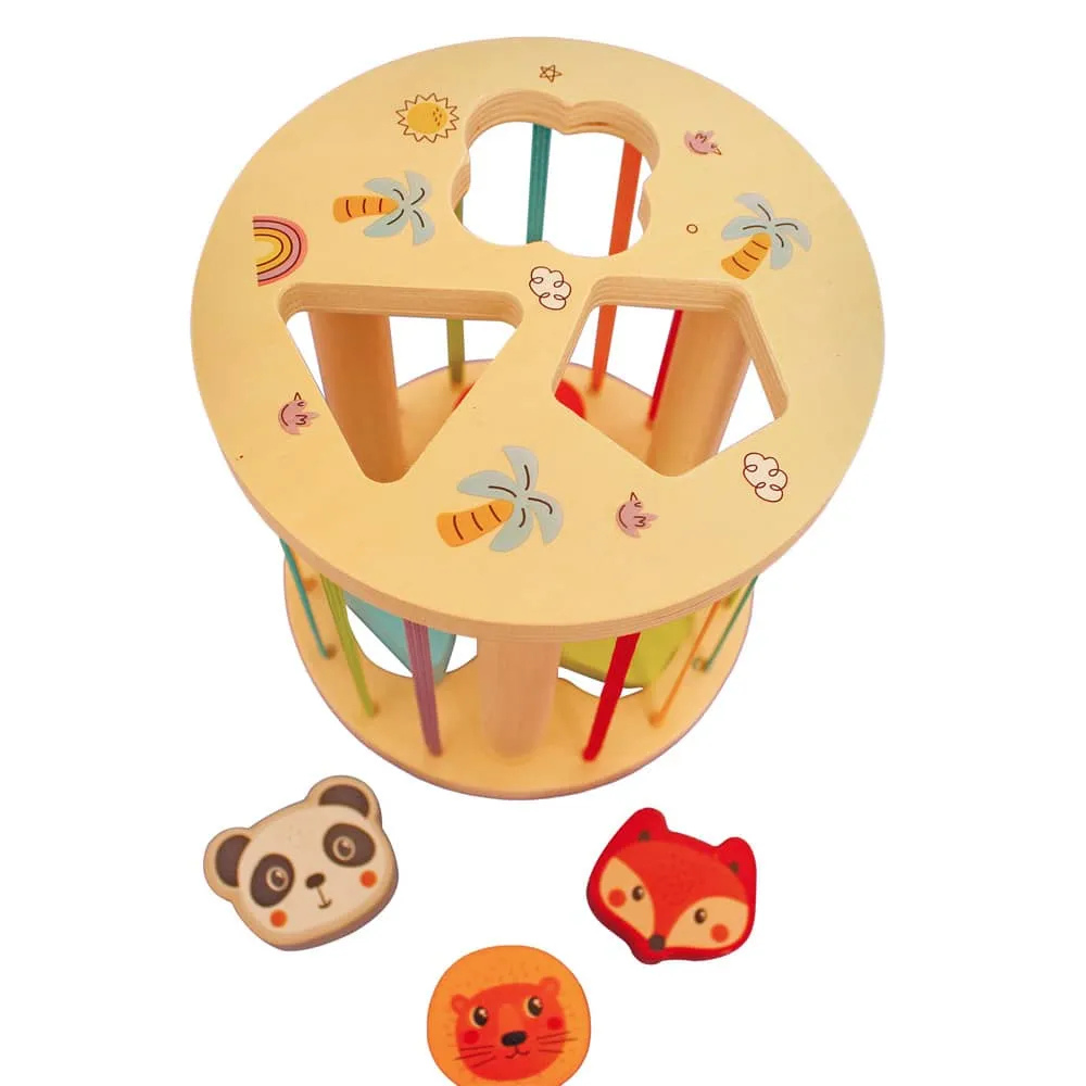 CLASIFICADOR DE FORMAS DE MADERA JUGUETE MONTESSORI EDUCATIVO - 3