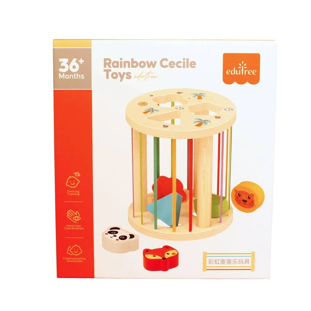 CLASIFICADOR DE FORMAS DE MADERA JUGUETE MONTESSORI EDUCATIVO - 7