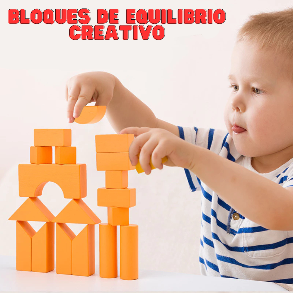 JUEGO DE BLOQUES DE EQUILIBRIO CREATIVO – 48 PIEZAS - 2