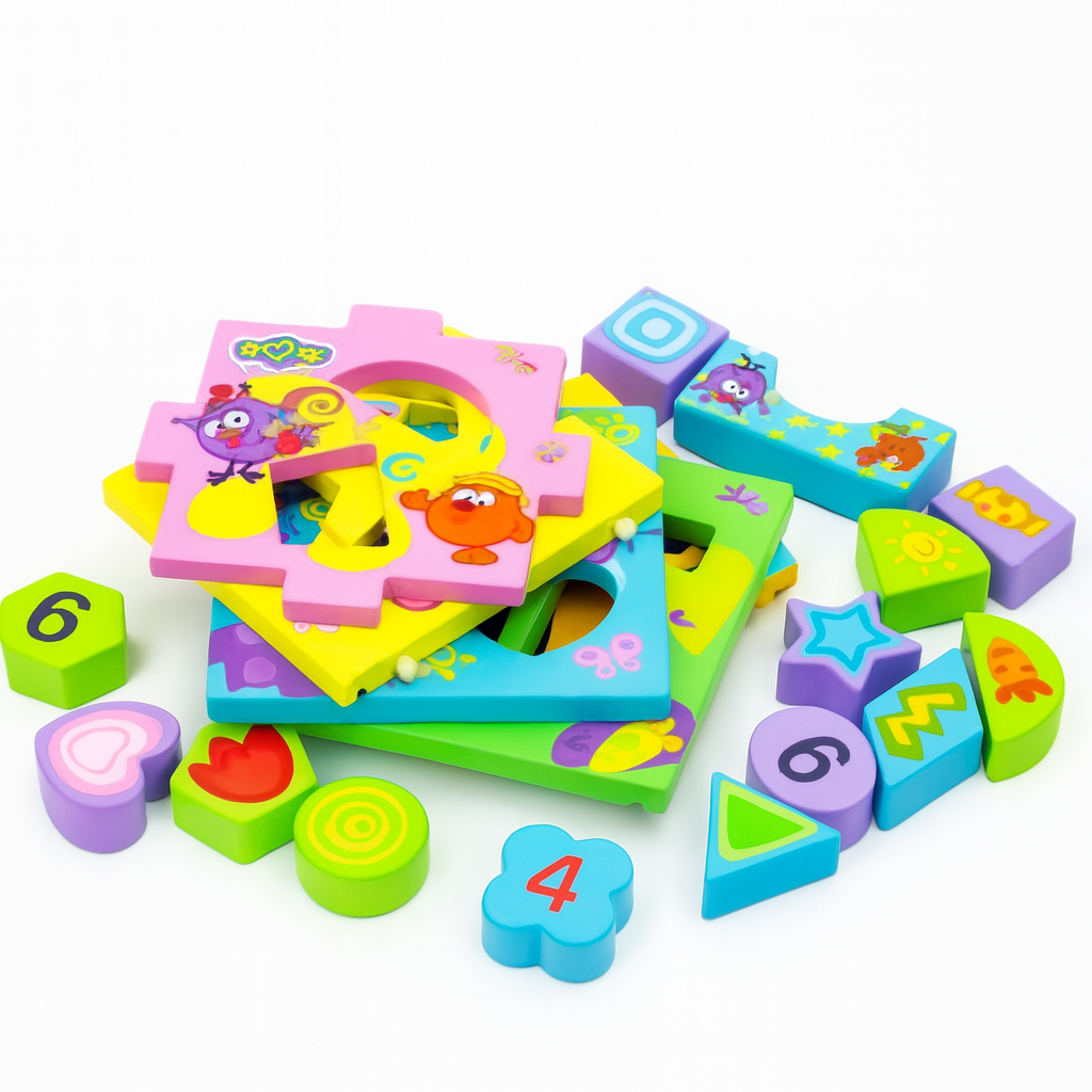 CUBO CLASIFICADOR DE FIGURAS JUGUETE EDUCATIVO MONTESSORI - 2