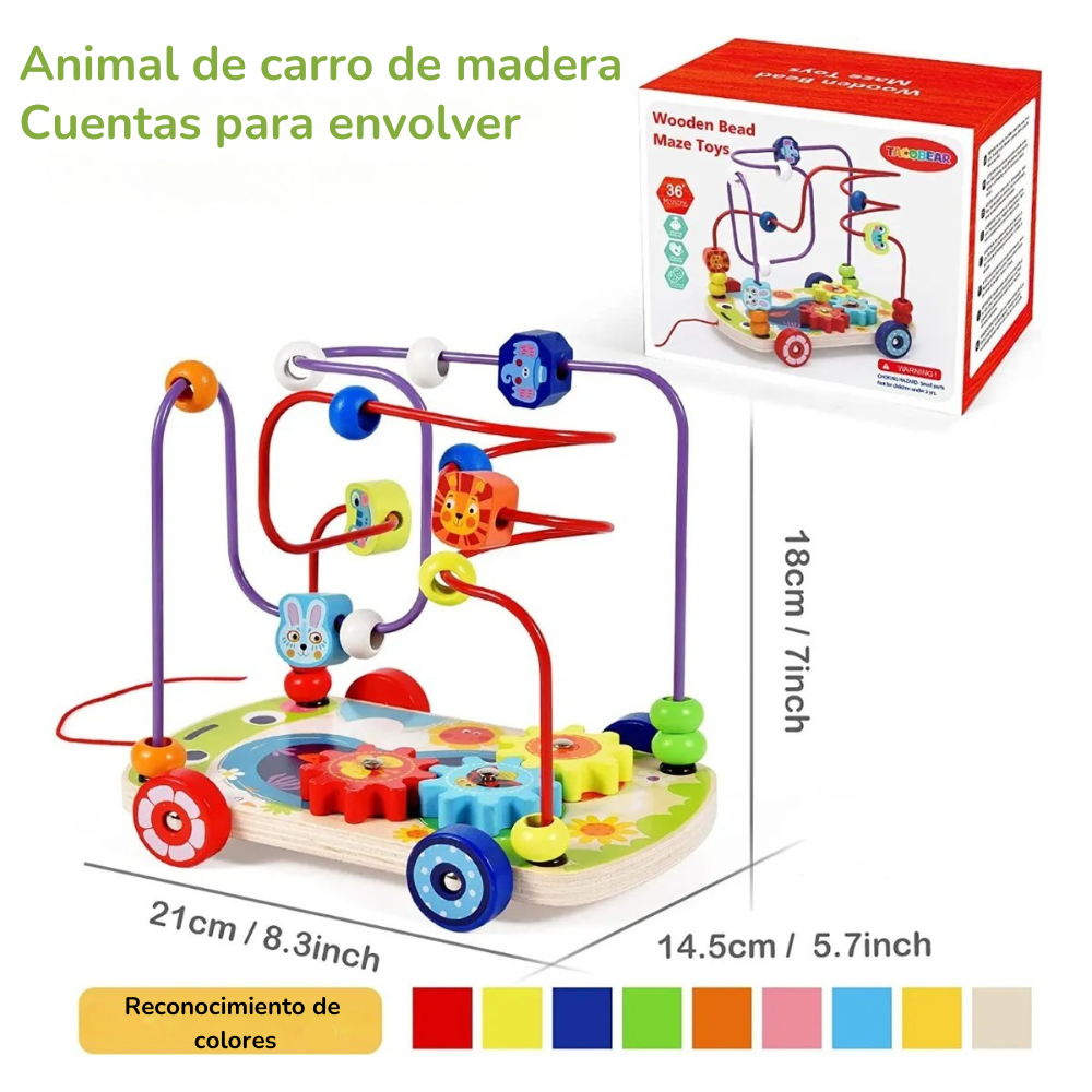 LABERINTO DE CUENTAS MONTESSORI CON ANIMALES - 5