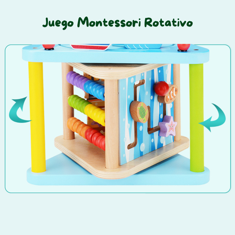 CENTRO DE ACTIVIDADES DE MADERA 5 EN 1 EDUCATIVO MONTESSORI - 5