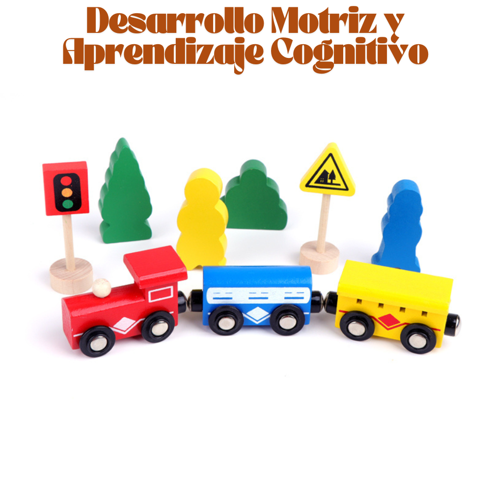 Set De Vías De Tren De Madera, Educativo Para La Coordinació | Cuotas Set De Vías De Tren De Madera, Educativo Para La Coordinació | Cuotas