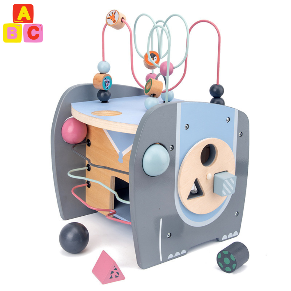 CENTRO DE ACTIVIDADES MONTESSORI DE MADERA MULTIJUEGOS - 1