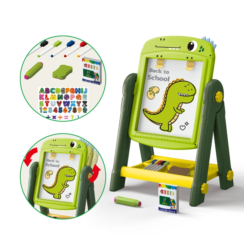 PIZARRA DE DIBUJO INFANTIL 2 EN 1 360° + ACCESORIOS - 2