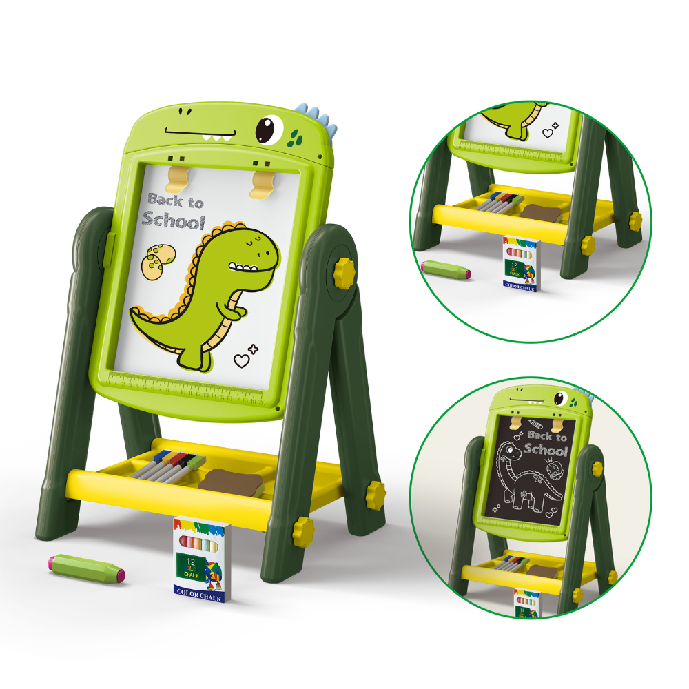 PIZARRA DE DIBUJO INFANTIL 2 EN 1 360° + ACCESORIOS - 3