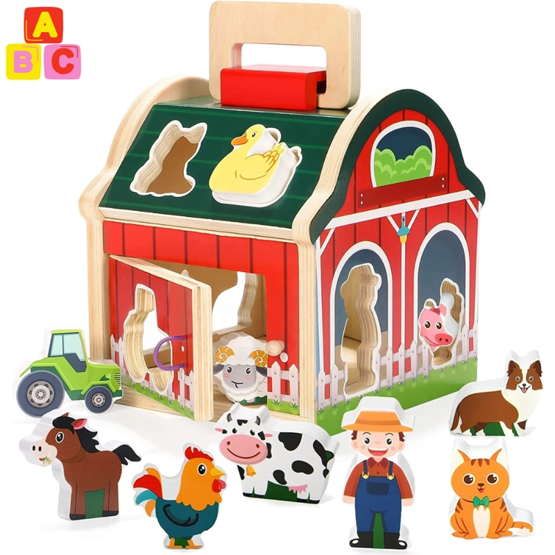 GRANJA DIDACTICA DE MADERA JUEGO EDUCATIVO INFANTIL - 1