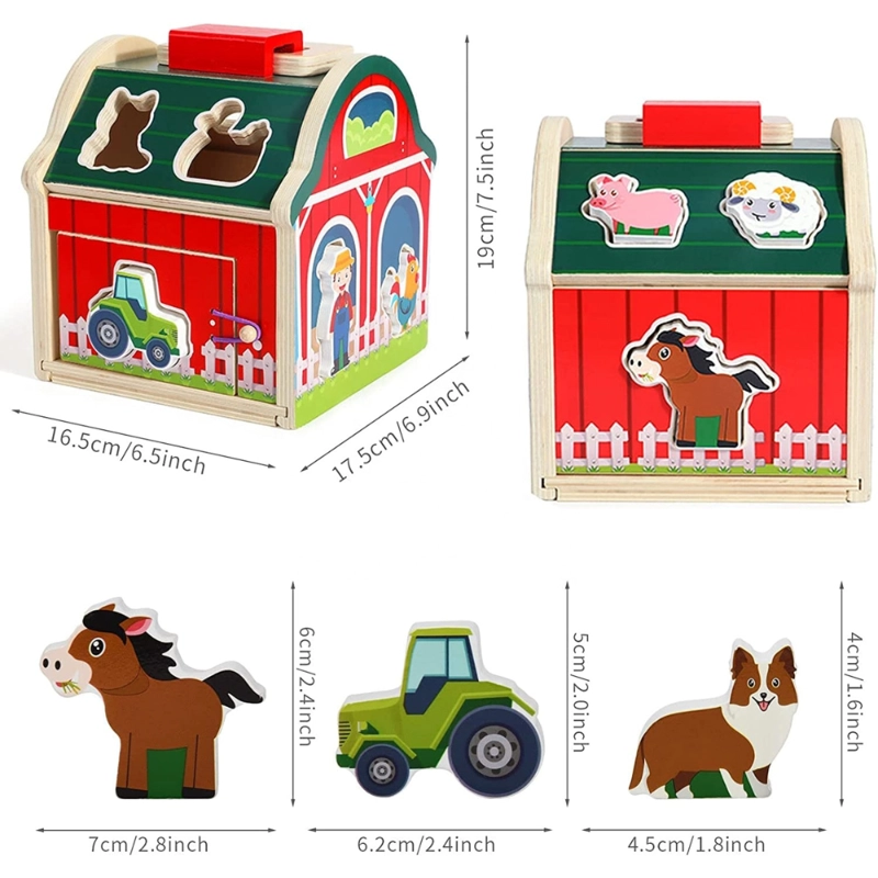 GRANJA DIDACTICA DE MADERA JUEGO EDUCATIVO INFANTIL - 6