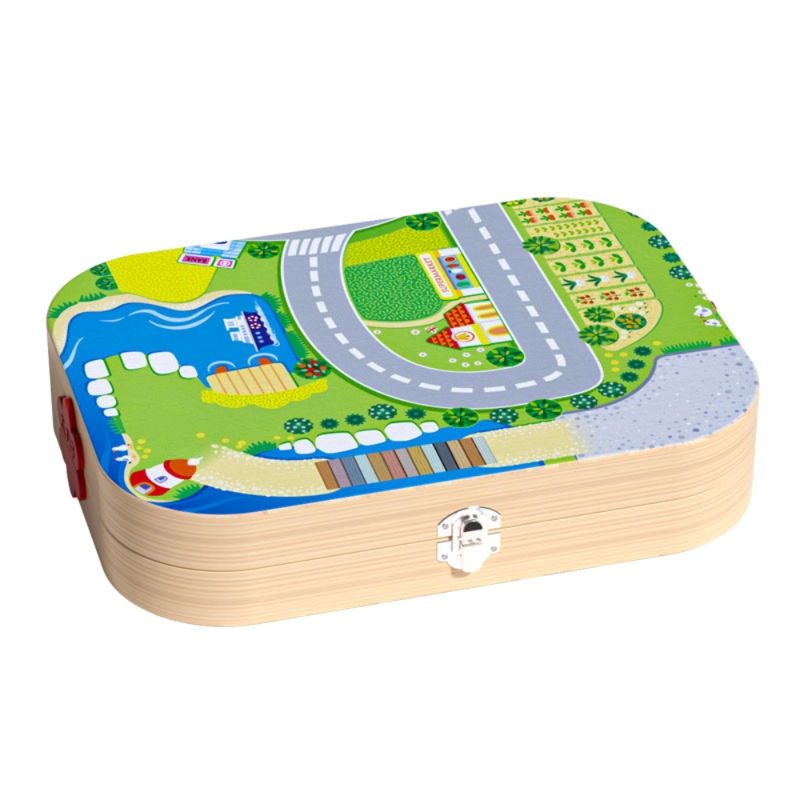 CIUDAD DE MADERA 3 EN 1 – JUEGO DE CONSTRUCCION Y TRANSPORTE - 7