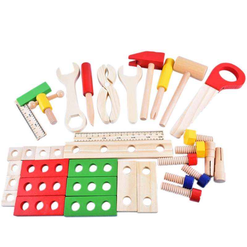 MALETIN DE HERRAMIENTAS DE MADERA PARA NIÑOS MONTESSORI - 5