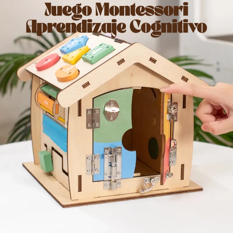 CASA DE ACTIVIDADES SENSORIALES MONTESSORI DE MADERA - 5
