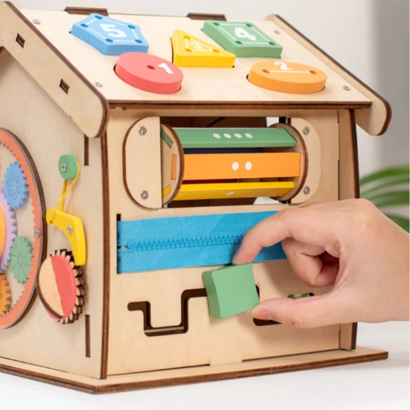 CASA DE ACTIVIDADES SENSORIALES MONTESSORI DE MADERA - 6