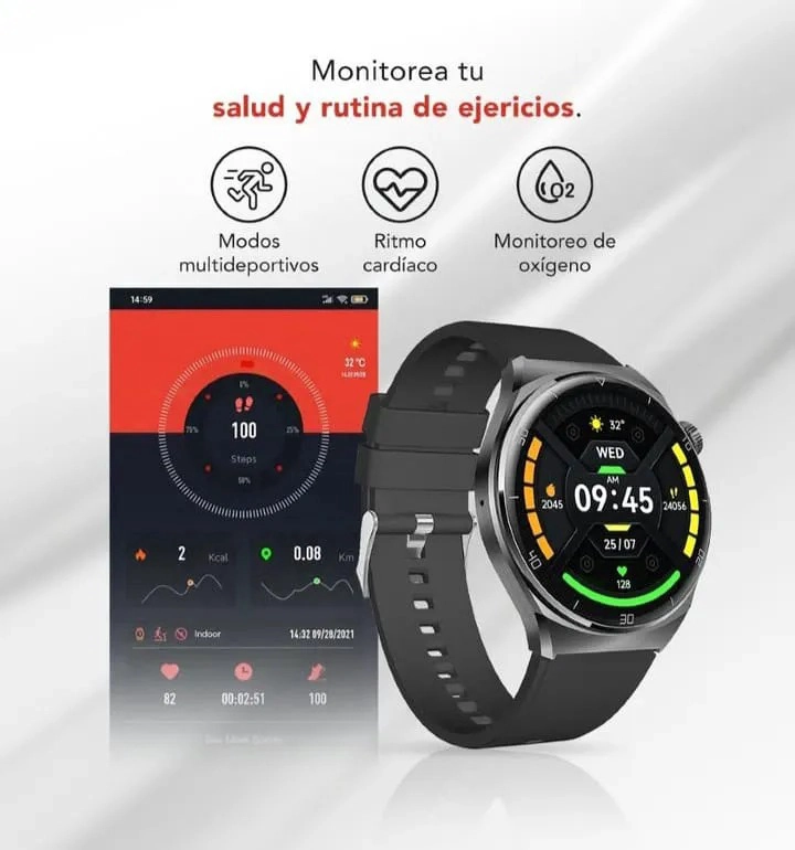 RELOJ INTELIGENTE SMARTWATCH AIWA DEPORTIVO IP67 GRIS - 2