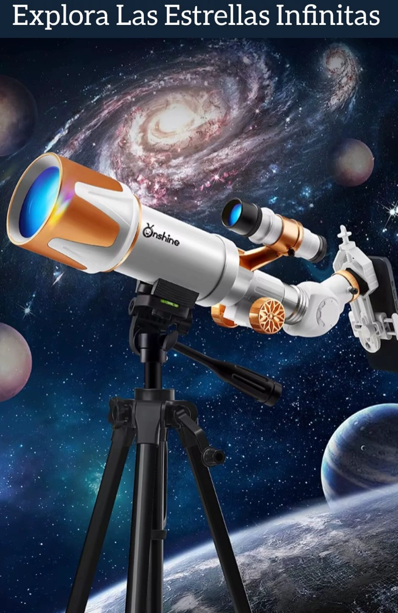 TELESCOPIO ASTRONOMICO ALTA DEFINICION CON TRIPODE - 5