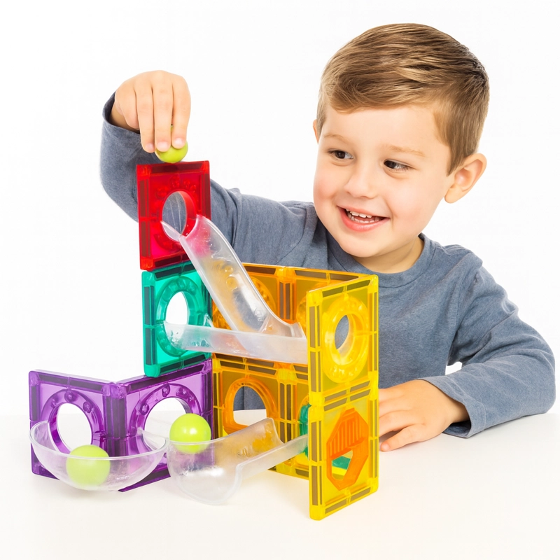 SET DE BLOQUES MAGNE TICOS Y PISTA STEM – 45 PIEZAS - 7