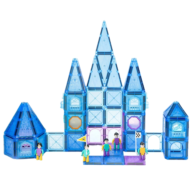 SET DE BLOQUES MAGNE TICOS DE CONSTRUCCION – 128 PIEZAS - 1