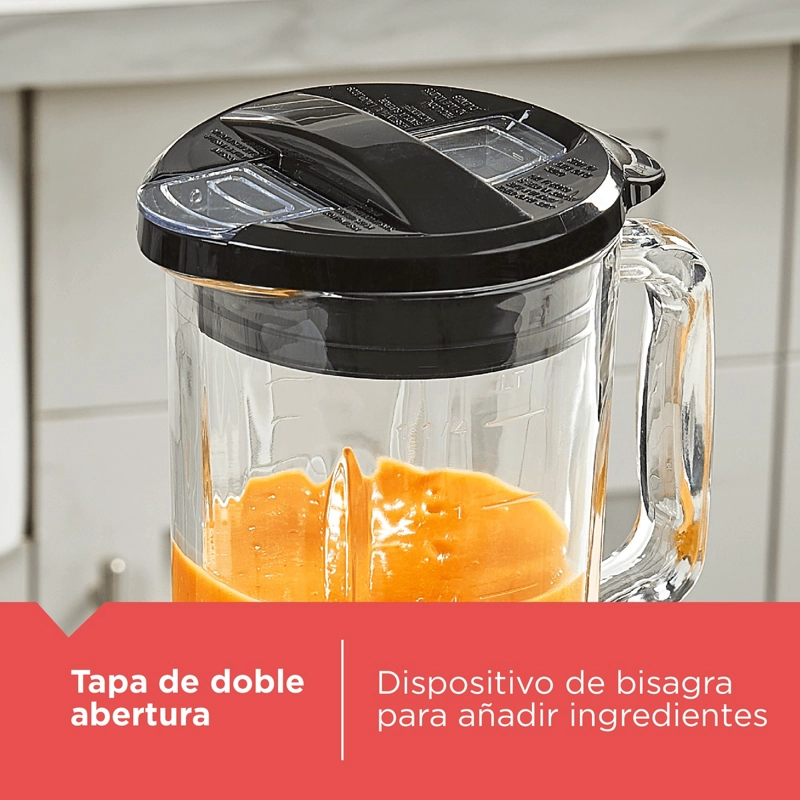 LICUADORA PROCESADOR BLACK+DECKER 1.25L VIDRIO 8 VELOCIDADES - 4