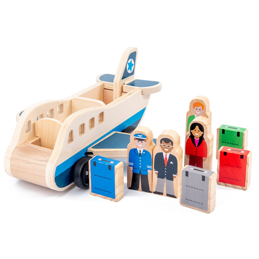 AVION DE MADERA EDUCATIVO MONTESSORI - 1
